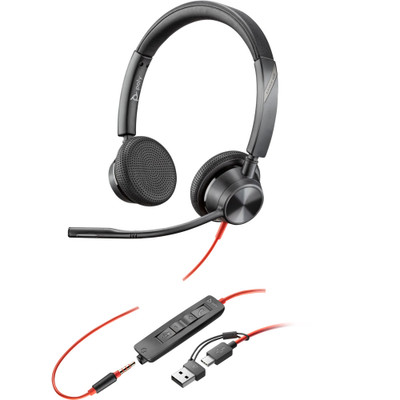 Poly Blackwire 3325 with USB-C/A Adapter Poly Blackwire 3325 with USB-C/A Adapter