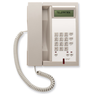 TeleMatrix 3300IPMWB 1-Line Ash Hotel IP Phone TeleMatrix 3300IPMWB 1-Line Ash Hotel IP Phone