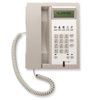 TeleMatrix 3300IPMWD5 1-Line Ash Hotel IP Phone TeleMatrix 3300IPMWD5 1-Line Ash Hotel IP Phone
