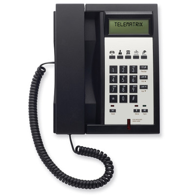 TeleMatrix 3302IPMWD5 2-Line Black Hotel IP Phone TeleMatrix 3302IPMWD5 2-Line Black Hotel IP Phone