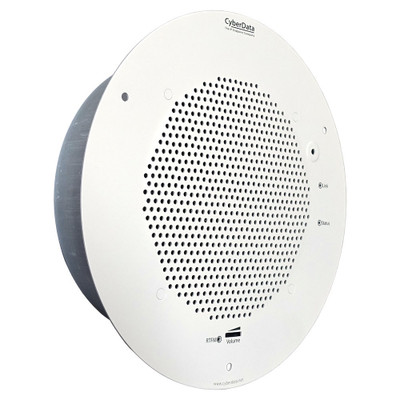 CyberData 011397 SIP Talk-Back Paging Speaker, Gray White CyberData 011397 SIP Talk-Back Paging Speaker, Gray White