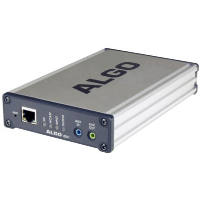 Algo 8301 IP Paging Adapter for Analog Amplifiers Algo 8301 IP Paging Adapter for Analog Amplifiers
