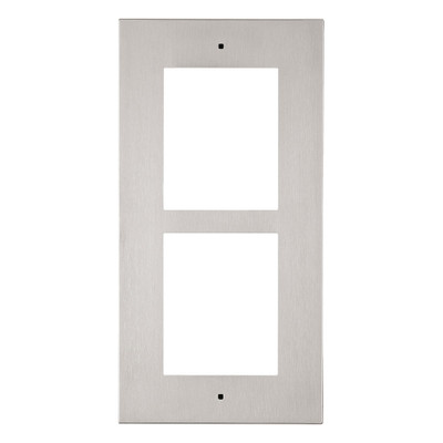2N Helios IP Verso Intercom Mount, Wall Frame, 2 Modules, Nickel - 01280-001 2N Helios IP Verso Intercom Mount, Wall Frame, 2 Modules, Nickel - 01280-001