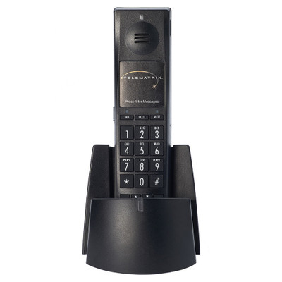TeleMatrix 965591IPHDKIT Black Spare VoIP Cordless Handset & Cradle TeleMatrix 965591IPHDKIT Black Spare VoIP Cordless Handset & Cradle