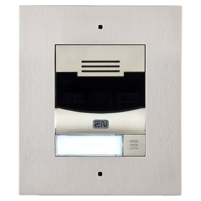 2N IP Solo Intercom, Flush Mount, Nickel 2N IP Solo Intercom, Flush Mount, Nickel