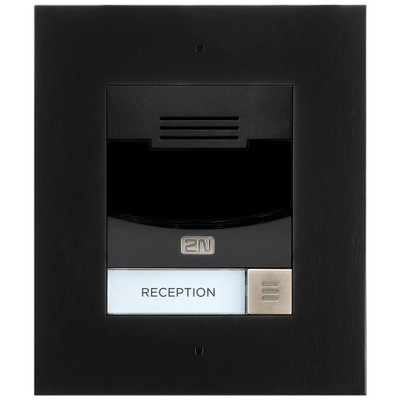 2N IP Solo Intercom, Flush Mount, Black 2N IP Solo Intercom, Flush Mount, Black