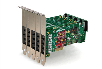 Sangoma A20207DE 4 FXS 14 FXO PCI Express Card with Echo Cancellation Sangoma A20207DE 4 FXS 14 FXO PCI Express Card with Echo Cancellation