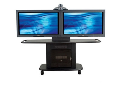 Avteq GMP-200L-TT-2 32" Tall Cart Holds Up to Dual 52" Display Avteq GMP-200L-TT-2 32" Tall Cart Holds Up to Dual 52" Display