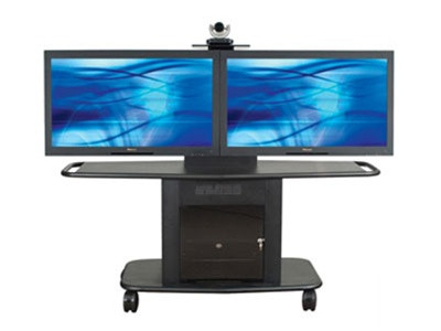 Avteq GMP-350L-TT-2 32" Tall Cart for Dual 52" Displays Avteq GMP-350L-TT-2 32" Tall Cart for Dual 52" Displays