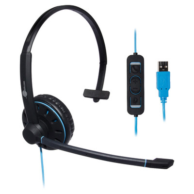 JPL Telecom Blue Commander-1 Mono Wired USB Headset JPL Telecom Blue Commander-1 Mono Wired USB Headset