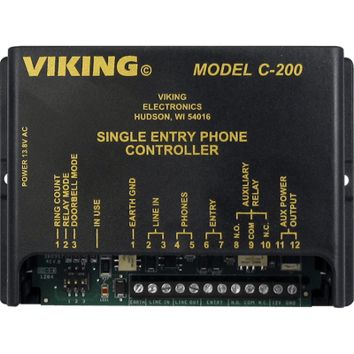 Viking C-200 Single-Line Entry Door Phone Controller Viking C-200 Single-Line Entry Door Phone Controller