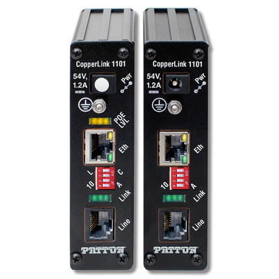 Patton CL1101E Industrial-Grade RJ45 PoE Ethernet Extender, 2-Pack Patton CL1101E Industrial-Grade RJ45 PoE Ethernet Extender, 2-Pack