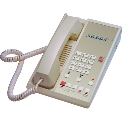 Teledex DA210S3DU Ash 1-Line Analog Hotel Room Phone Teledex DA210S3DU Ash 1-Line Analog Hotel Room Phone
