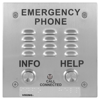 Viking E-1600-20-IPEWP ADA-Compliant 2-Button Outdoor IP Emergency Phone Viking E-1600-20-IPEWP ADA-Compliant 2-Button Outdoor IP Emergency Phone