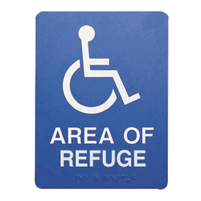Talkaphone ETP-SIGN-R Self-Adhesive Area of Refuge Sign Talkaphone ETP-SIGN-R Self-Adhesive Area of Refuge Sign