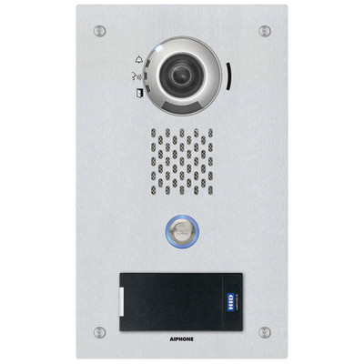 Aiphone IX-DVF-P Vandal-Resistant Flush-Mounted 1 Button RFID Video IP Door Phone Aiphone IX-DVF-P Vandal-Resistant Flush-Mounted 1 Button RFID Video IP Door Phone