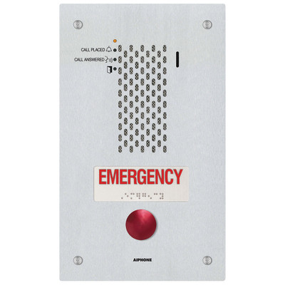 Aiphone IX-SSA-RA Vandal-Resistant Flush-Mounted 1 Button IP Emergency Phone Aiphone IX-SSA-RA Vandal-Resistant Flush-Mounted 1 Button IP Emergency Phone