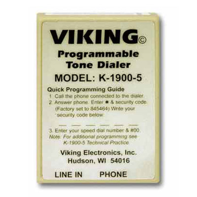 Viking K-1900-5 Programmable Hot-Line Touch-Tone Dialer Viking K-1900-5 Programmable Hot-Line Touch-Tone Dialer