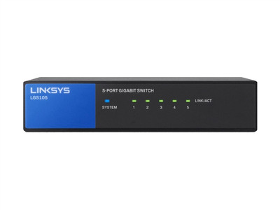 Linksys LGS105 5-Port Desktop Gigabit Switch Linksys LGS105 5-Port Desktop Gigabit Switch