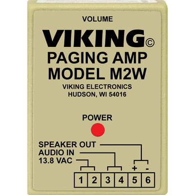Viking M2W 2W Paging Amplifier Viking M2W 2W Paging Amplifier