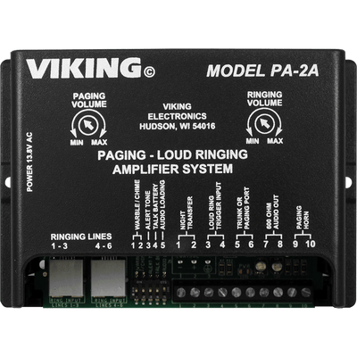 Viking PA-2A Paging Amplifier with 25AE Horn Viking PA-2A Paging Amplifier with 25AE Horn