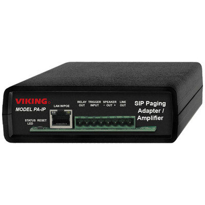 Viking PA-IP SIP & Multicast Paging Adapter & Amplifier Viking PA-IP SIP & Multicast Paging Adapter & Amplifier