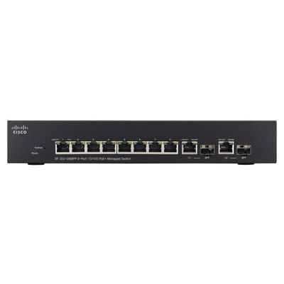 Cisco SF302-08MPP 8-Port Max PoE+ Ethernet Switch - SF302-08MPP-K9 Cisco SF302-08MPP 8-Port Max PoE+ Ethernet Switch - SF302-08MPP-K9