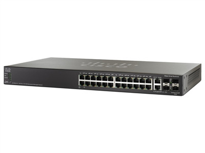 Cisco SF200-24P 24-Port Switch with 12 PoE Ports - SLM224PT-NA