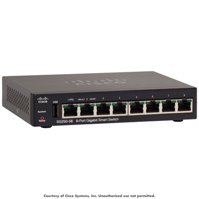 Cisco SG250-08 8-Port Gbit Smart Switch Cisco SG250-08 8-Port Gbit Smart Switch