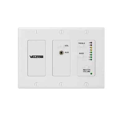 Valcom V-9983-W In-wall Audio Mixer Valcom V-9983-W In-wall Audio Mixer