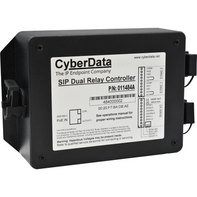 011528 In-Wall 2-Port Gigabit PoE Switch – CyberData Corporation