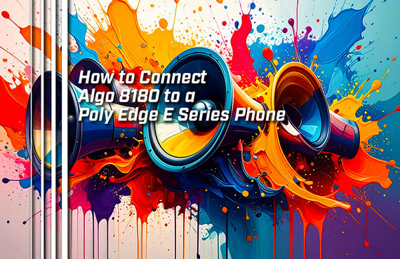 How to Connect Algo 8180 to a Poly Edge E Series Phone