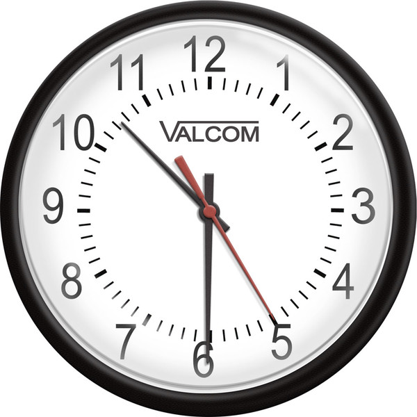 Valcom V-AW12B 12-inch Wireless Analog Clock