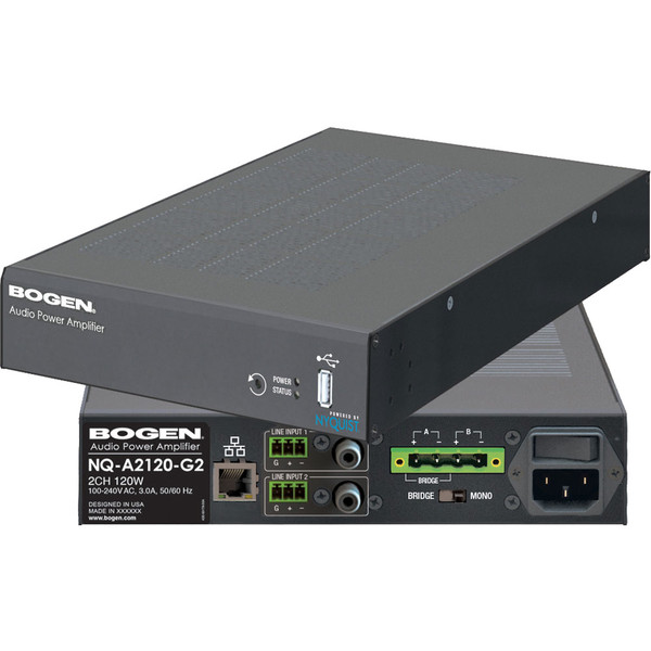 Bogen NQ-A2120-G2 Audio Power Amplifier Bogen NQ-A2120-G2 Audio Power Amplifier