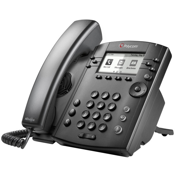 Polycom VVX 300 IP Phone, Skype for Business Edition - 2200-46135-019