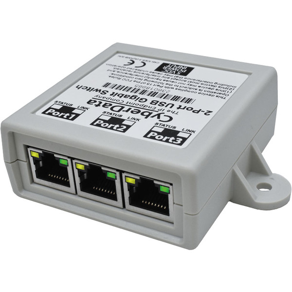 CyberData 011236 2-Port USB Gigabit Switch CyberData 011236 2-Port USB Gigabit Switch