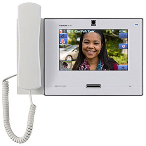 Aiphone IX-MV7-HW Touch Video IP Master Station with Handset, White