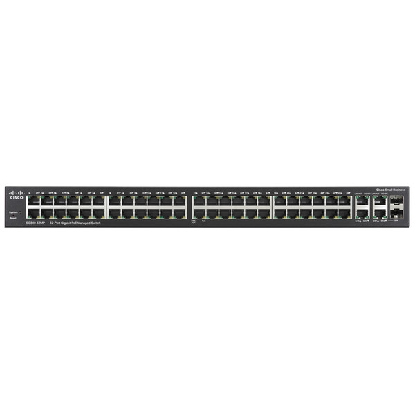 Cisco SG300-52MP 50-Port GIGE Max PoE+ Switch - SG300-52MP-K9-NA