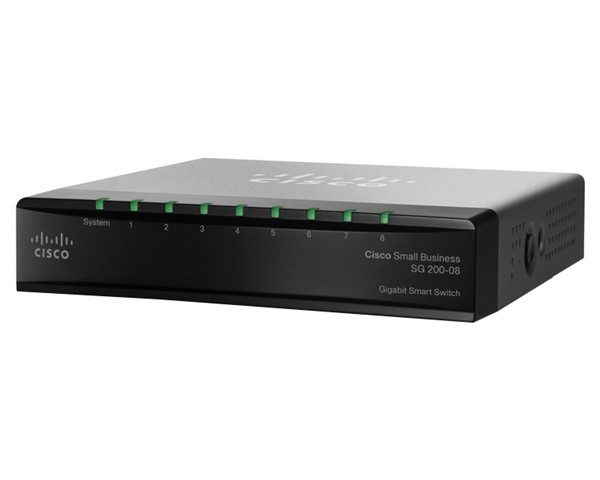 Cisco SG200-08 8-Port GIGE Switch - SLM2008T-NA