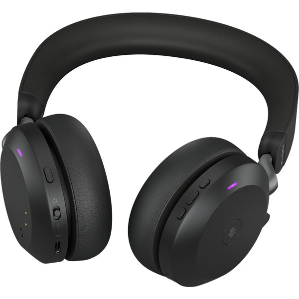 Jabra Evolve2 75 MS Bluetooth Headset, USB-A, Charging Stand - IP