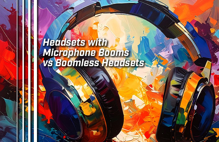 Headsets with Microphone Booms vs Boomless Headsets