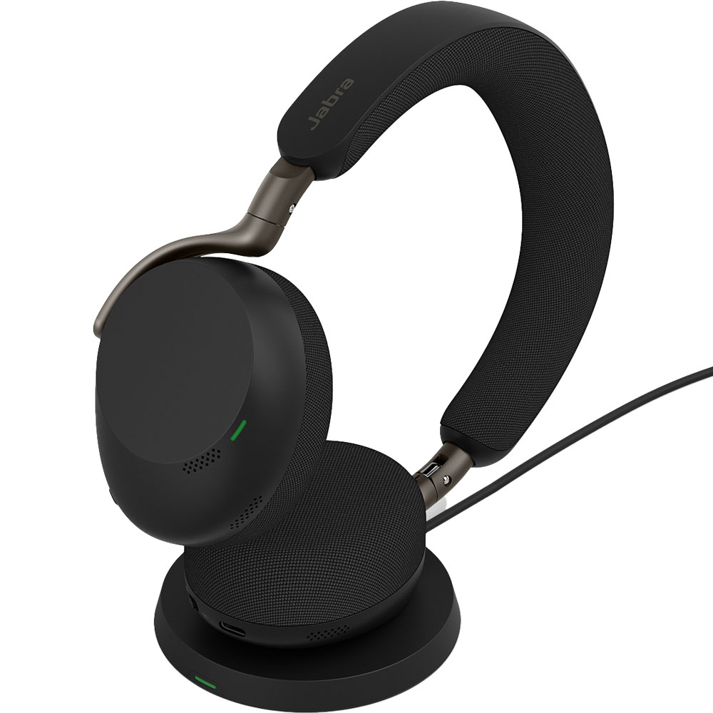 Jabra Evolve3 75 MS with Wireless Charging Pad - IP Phone Warehouse