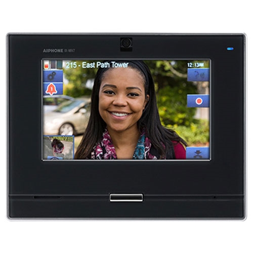 Aiphone IX-MV7-B Touchscreen 720p Video IP Master Station, Black