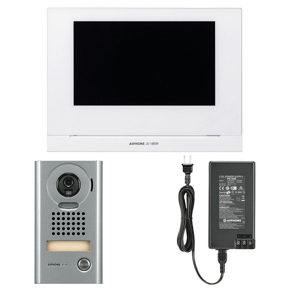 Aiphone JOS-1VW App-Compatible Video Intercom Bundle