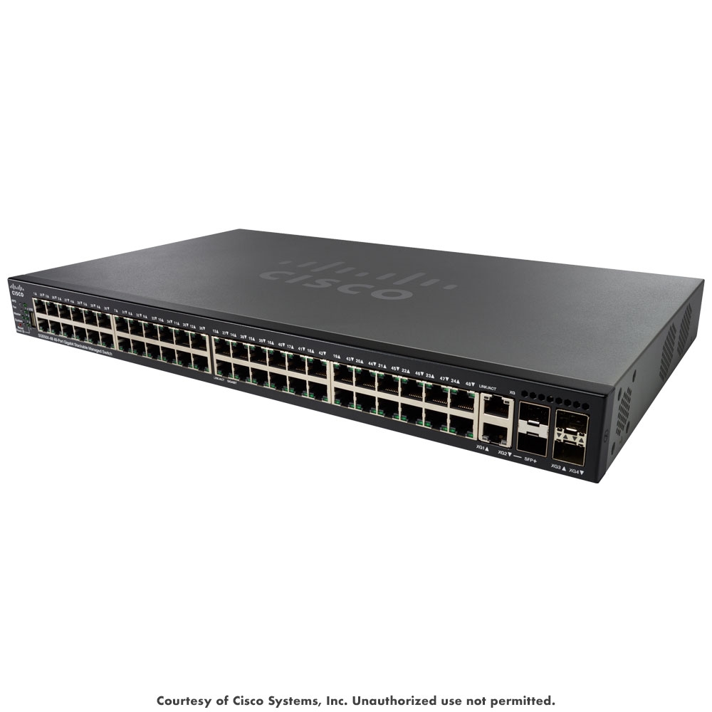 Cisco SG550X-48P 48-Port Gbit PoE+ Stackable Managed Switch