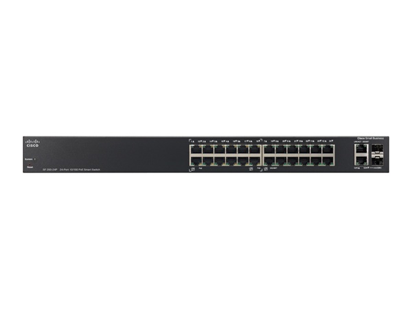 その他 Cisco Small Business SLM224PT-NA - switch - 24 ports Cisco SF200-24P 24-Port Switch with 12 PoE Ports - SLM224PT-NA