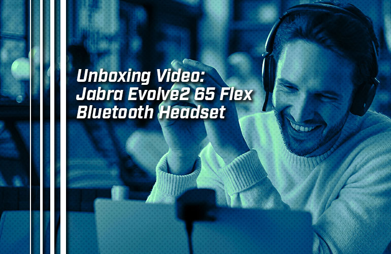 Jabra Evolve2 65 Flex - Wireless Stereo Headset with Bluetooth,  Noise-cancelling