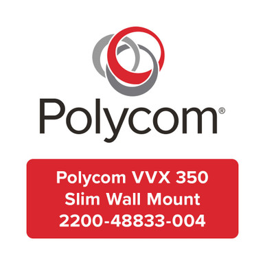 Polycom VVX 350 Slim Wall Mount Bracket 2200-48833-004