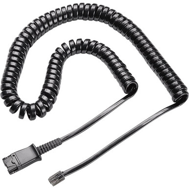 Amazon.com: Plantronics U10P-S Headset Cable, coil cord to