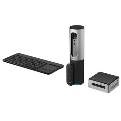 Logitech ConferenceCam Kit with Connect Camera and Intel NUC Computer